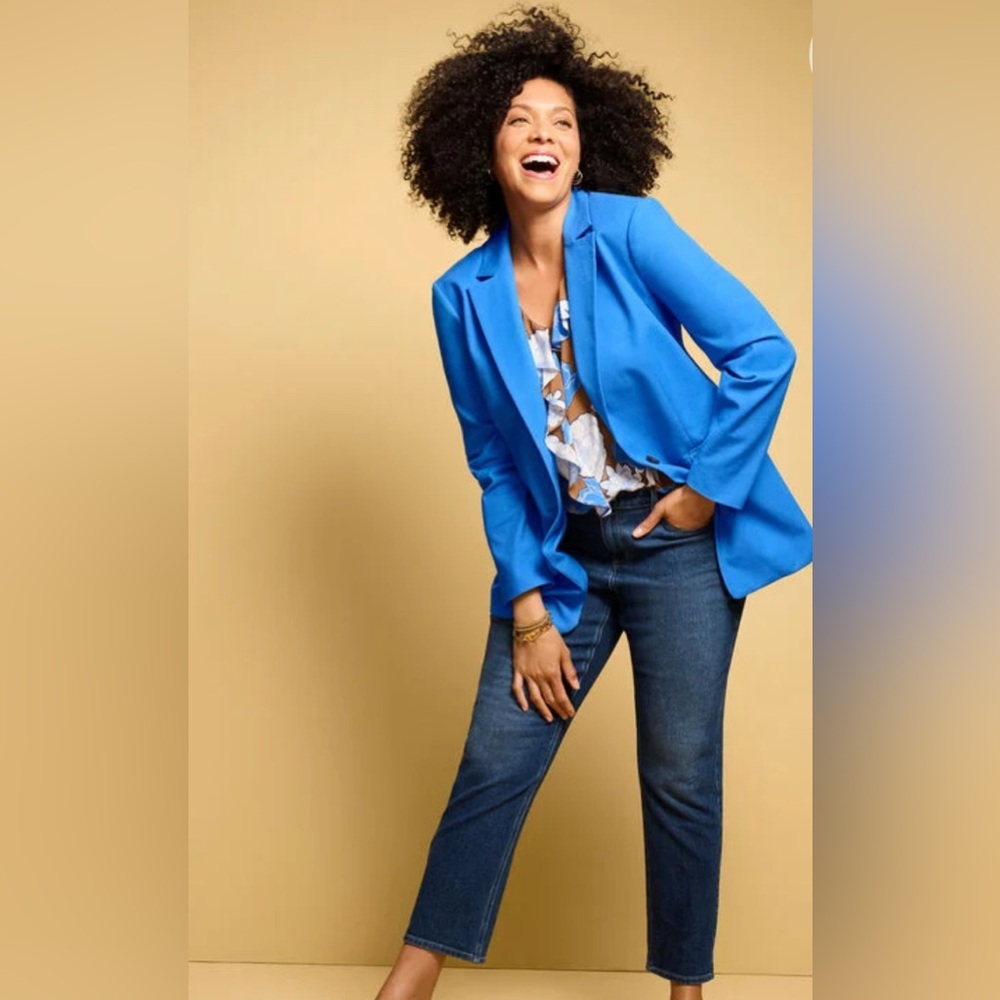 Talbots Women's Royal Blue Two Button Blazer